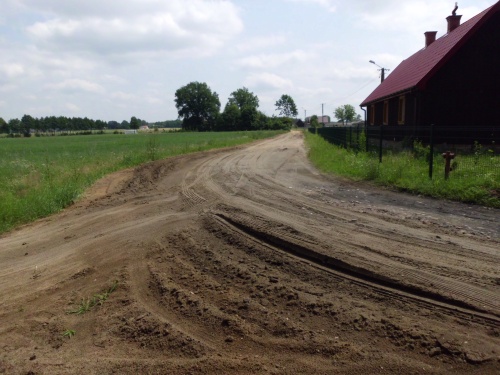 Droga przed przebudową Droga przed przebudową