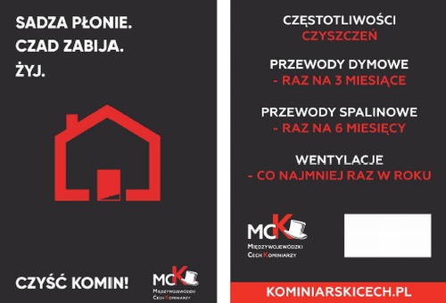 Kominiarz - sadza - plakat